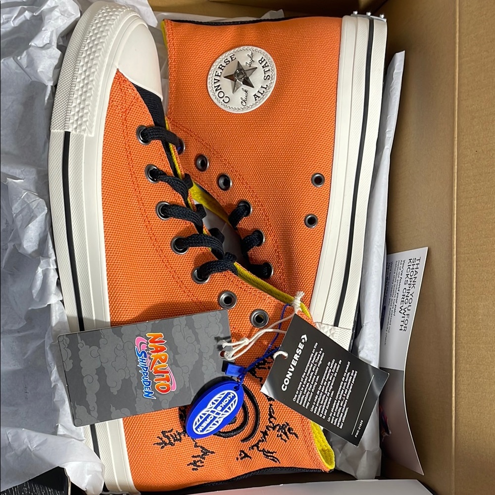 Converse Naruto Orange High-Tops